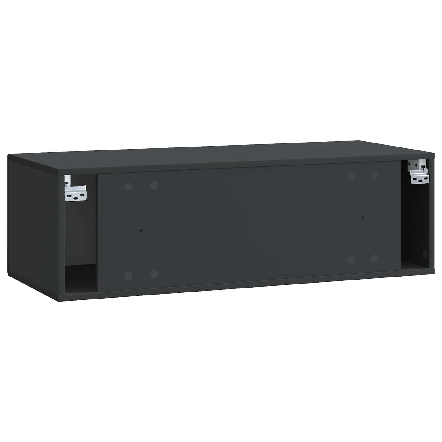 Fali TV szekrény Fekete 98 x 41 x 30 cm Szerelt Fa