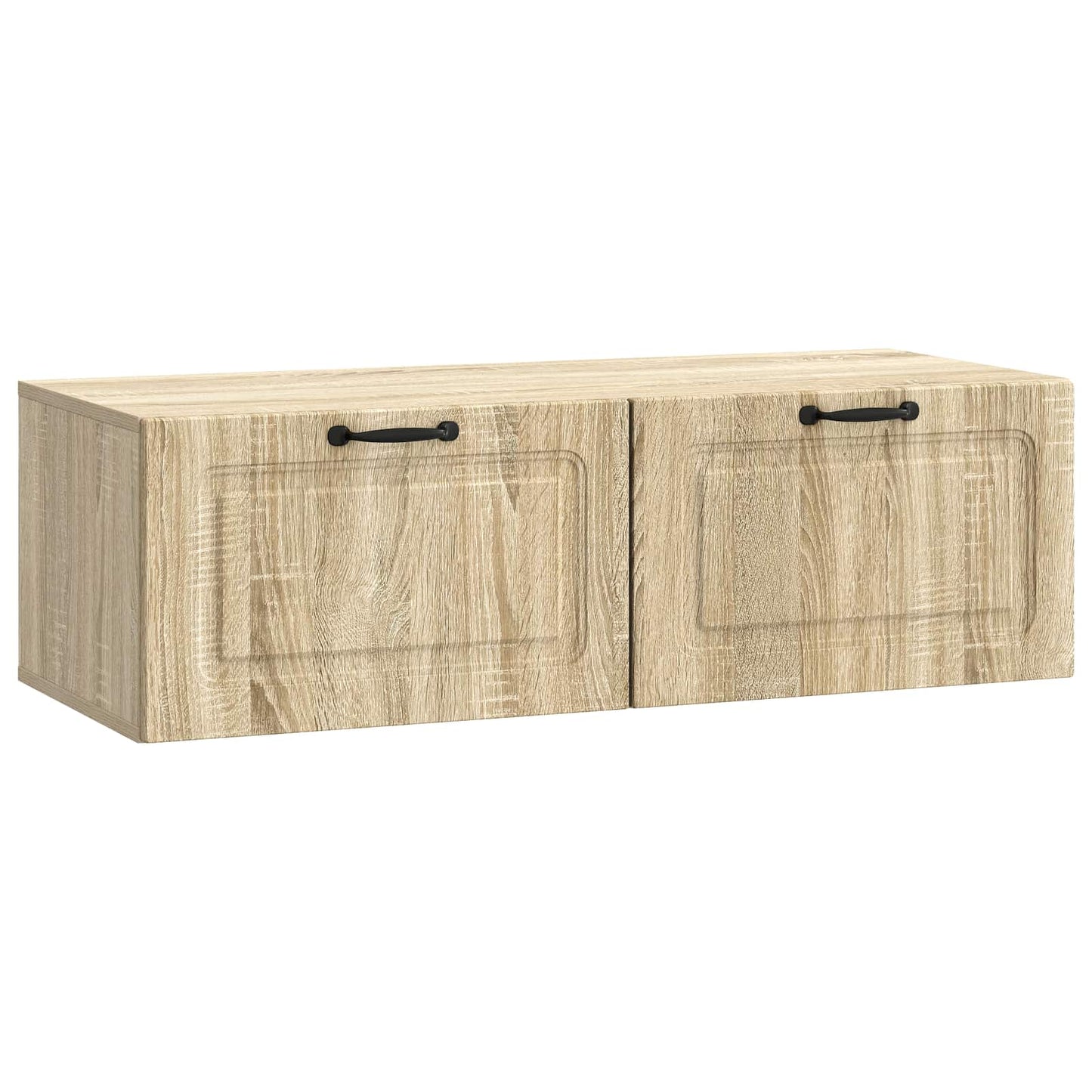 Fali TV szekrény Sonoma Tölgy 98 x 41 x 30 cm Szerelt Fa