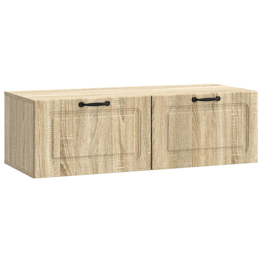 Fali TV szekrény Sonoma Tölgy 98 x 41 x 30 cm Szerelt Fa