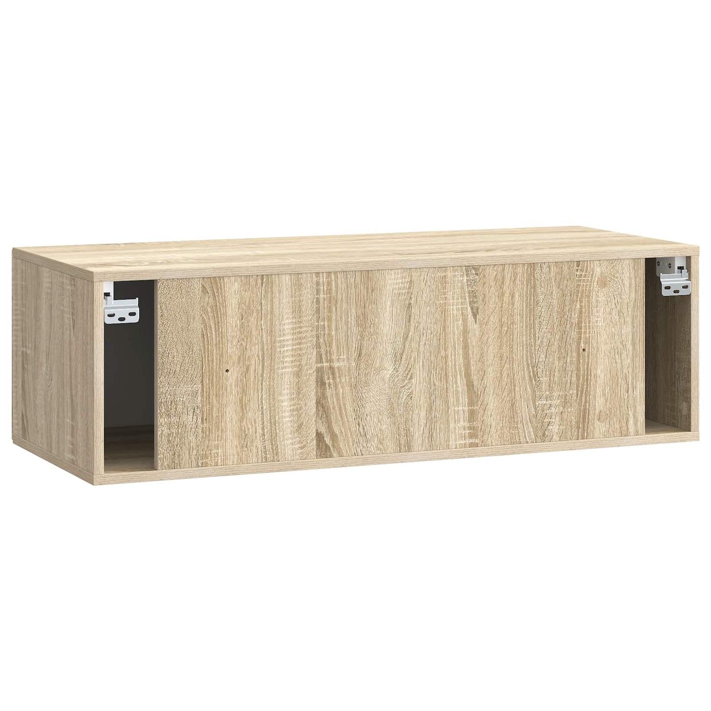 Fali TV szekrény Sonoma Tölgy 98 x 41 x 30 cm Szerelt Fa
