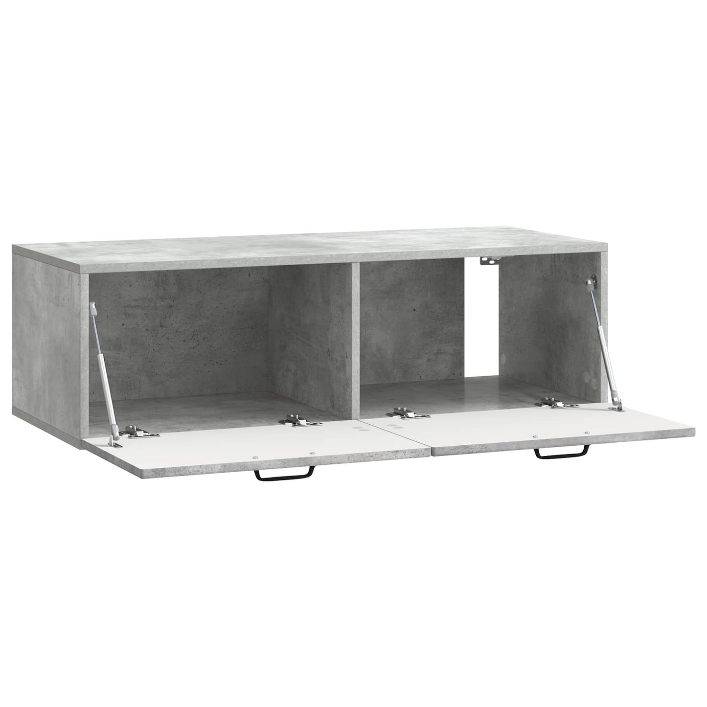 Fali TV szekrény Betonszürke 98 x 41 x 30 cm Szerelt Fa