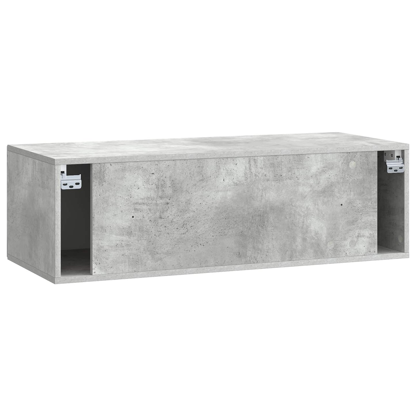 Fali TV szekrény Betonszürke 98 x 41 x 30 cm Szerelt Fa
