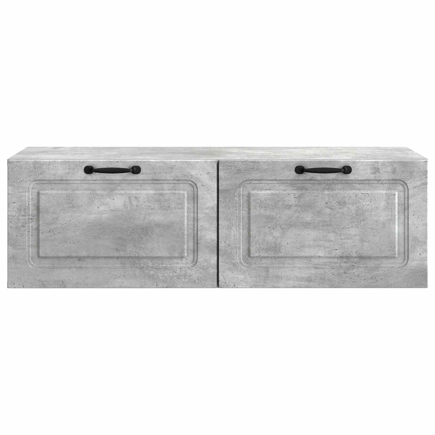 Fali TV szekrény Betonszürke 98 x 41 x 30 cm Szerelt Fa