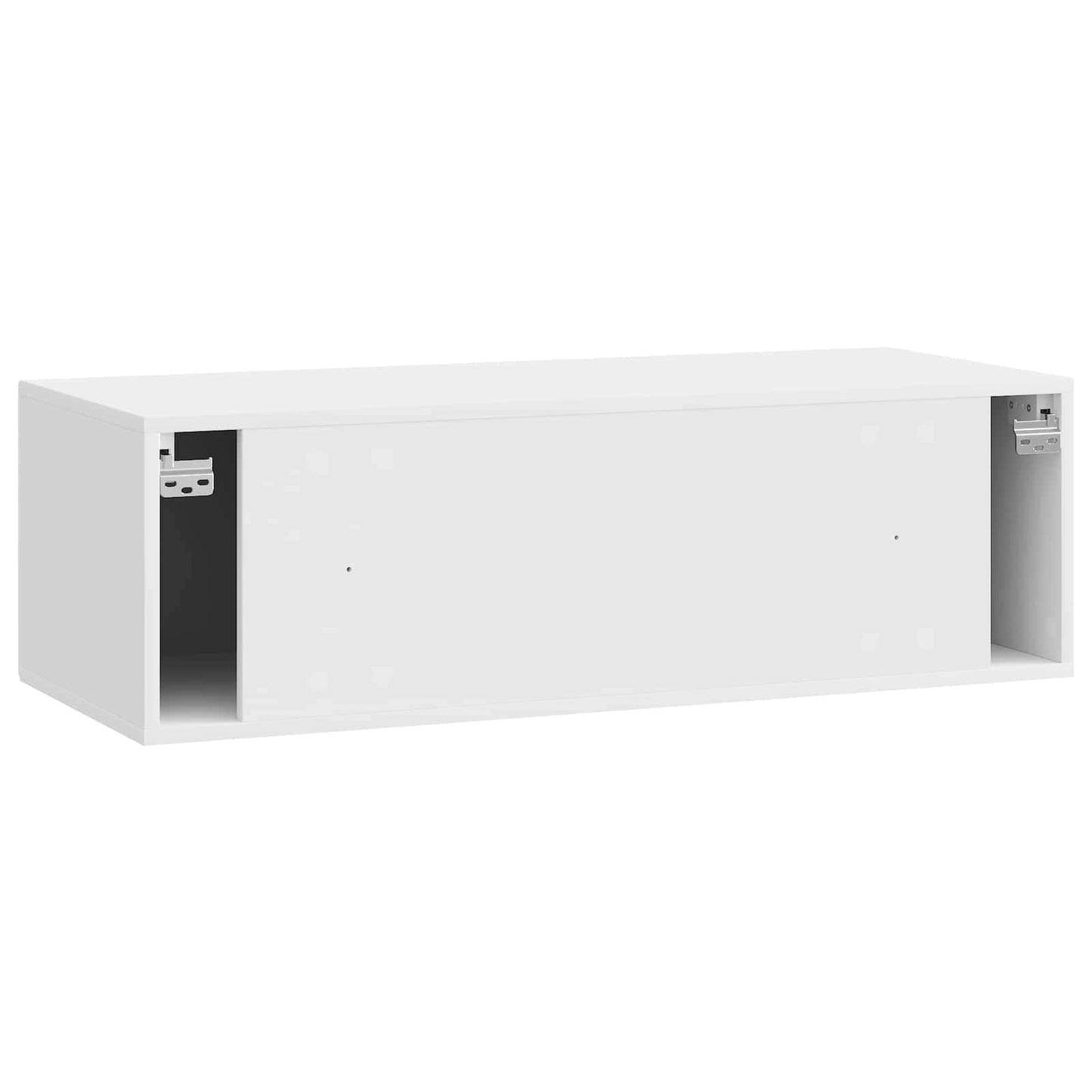 Fali TV szekrény Magasfényű Fehér 98 x 41 x 30 cm Szerelt Fa