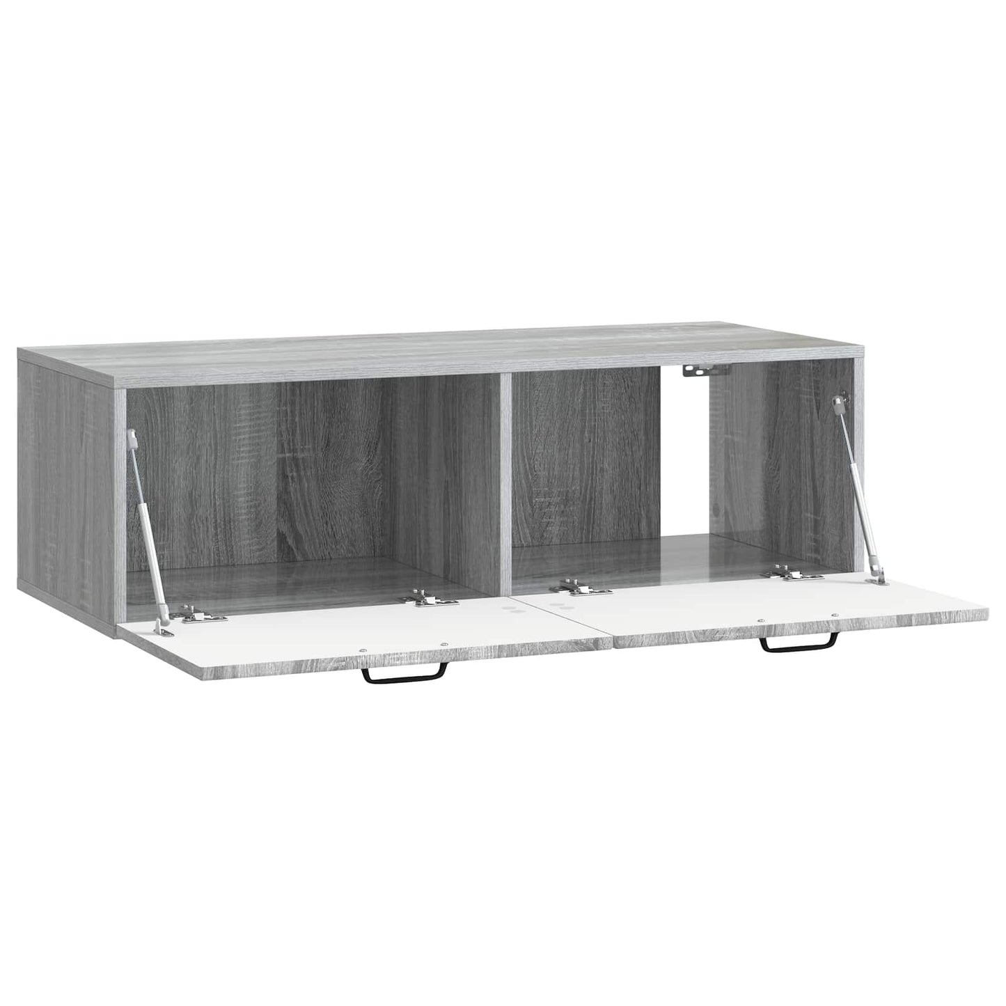 Fali TV szekrény Szürke Sonoma 98 x 41 x 30 cm Szerelt Fa