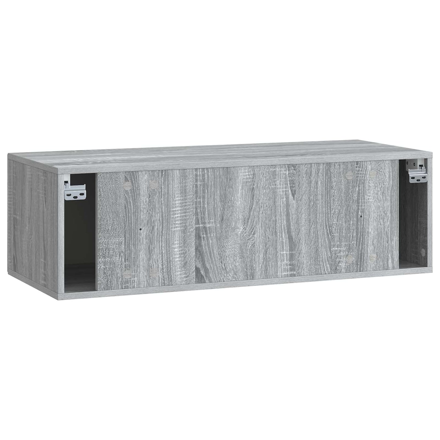 Fali TV szekrény Szürke Sonoma 98 x 41 x 30 cm Szerelt Fa
