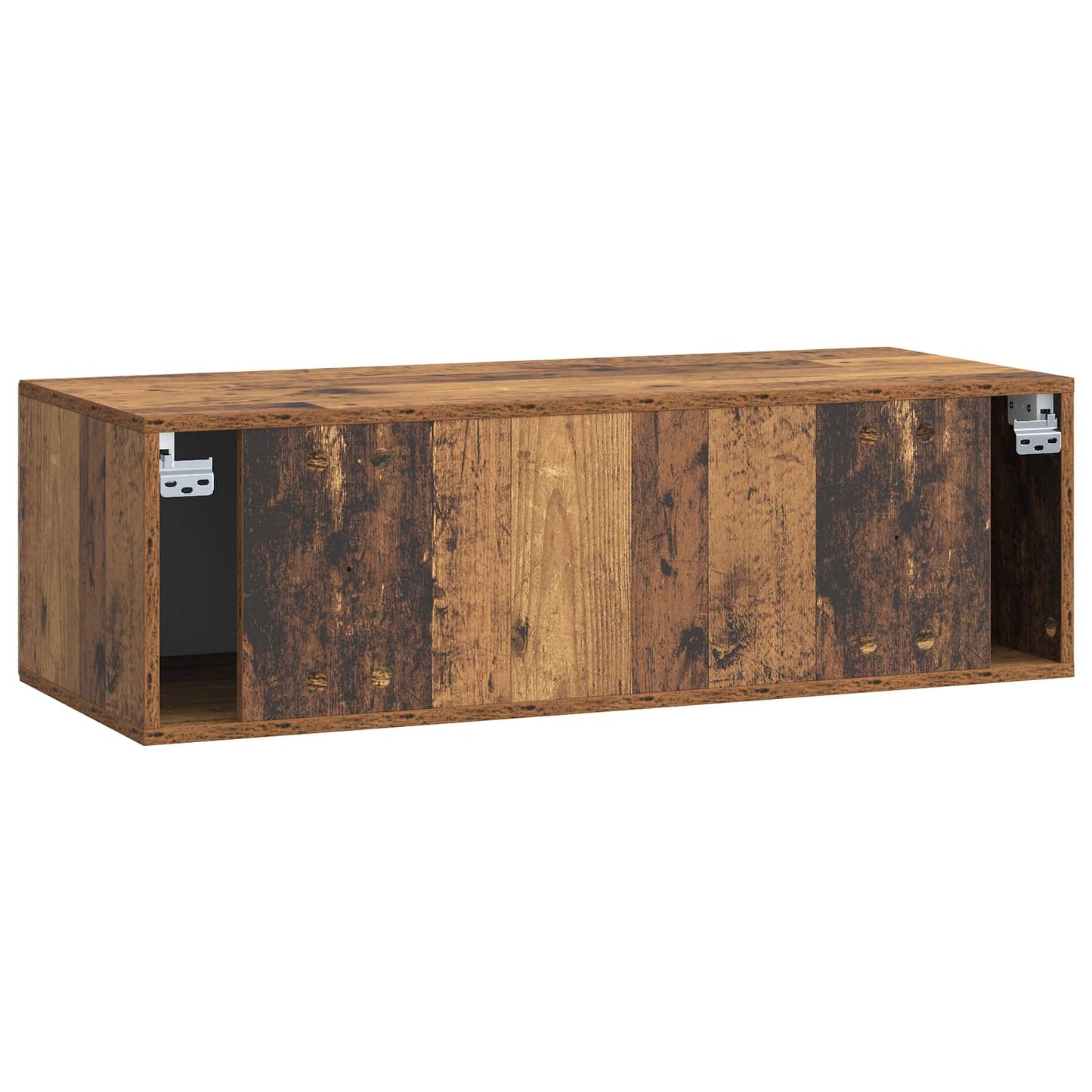 Fali TV szekrény Antik Fa 98 x 41 x 30 cm Szerelt Fa