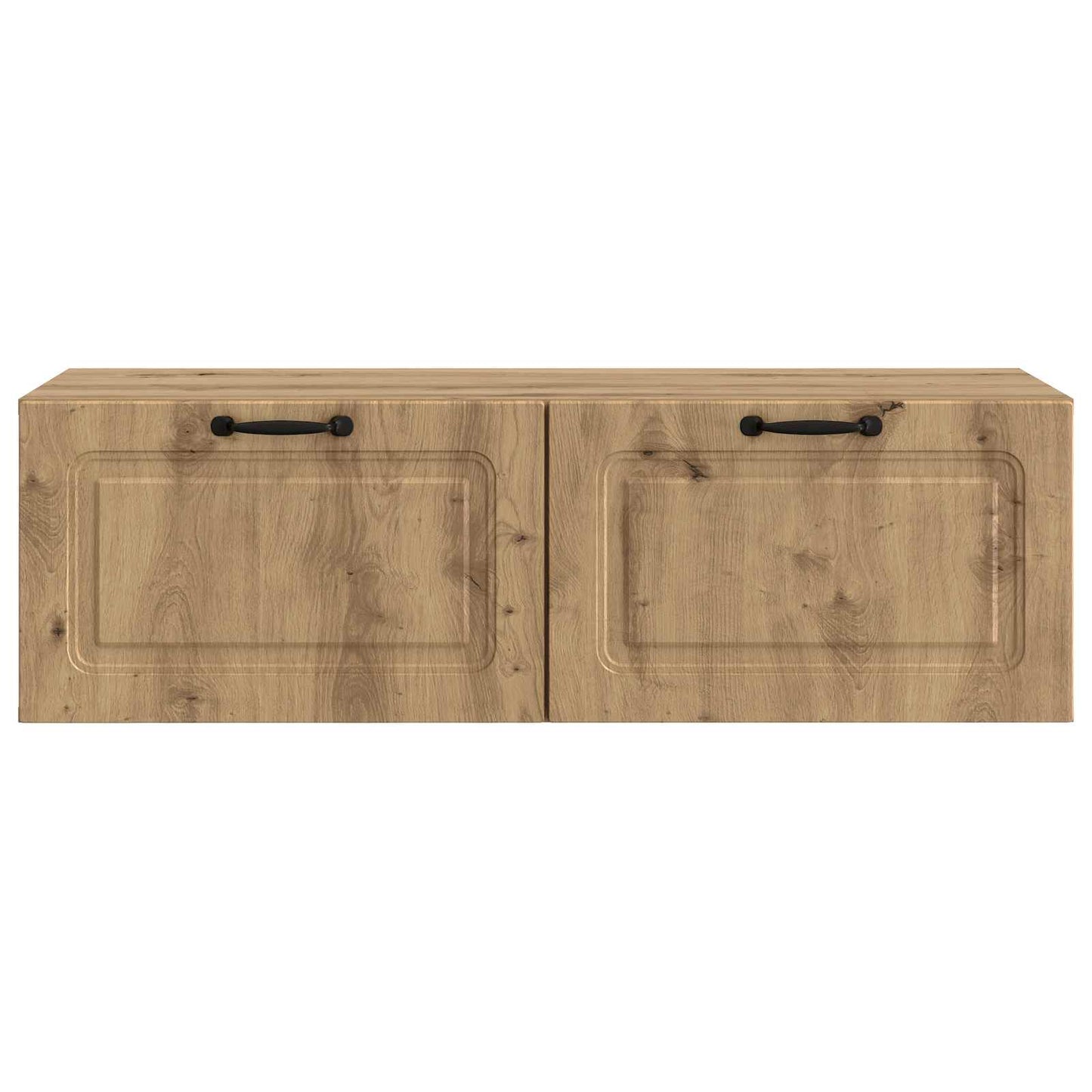 Fali TV szekrény 98 x 41 x 30 cm Kézműves Tölgy Szerelt Fa