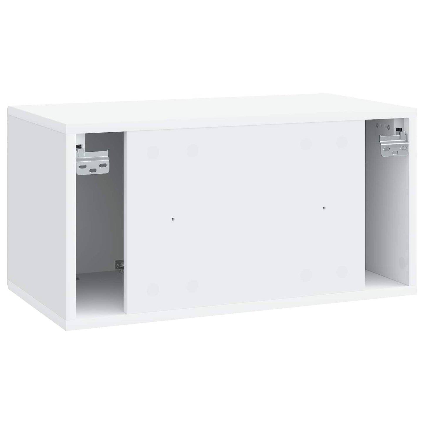 Fali TV szekrény Fehér 59,5 x 31 x 30 cm Szerelt Fa