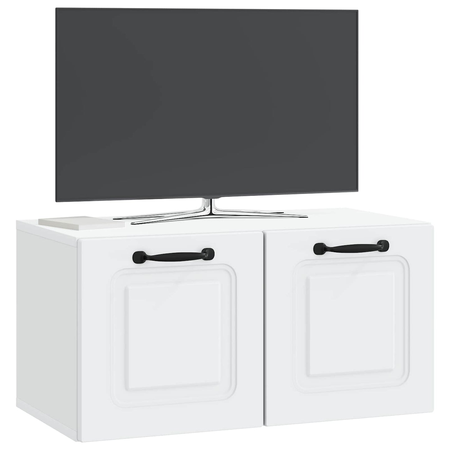 Fali TV szekrény Fehér 59,5 x 31 x 30 cm Szerelt Fa