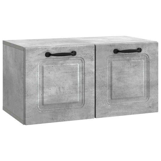 Fali TV szekrény Betonszürke 59,5 x 31 x 30 cm Szerelt Fa