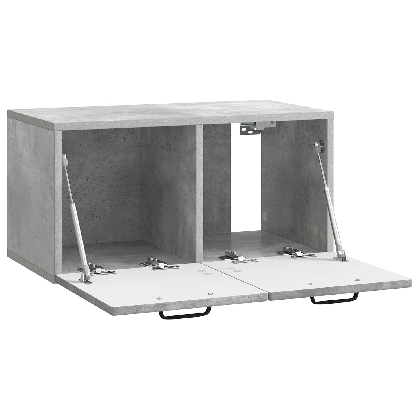 Fali TV szekrény Betonszürke 59,5 x 31 x 30 cm Szerelt Fa