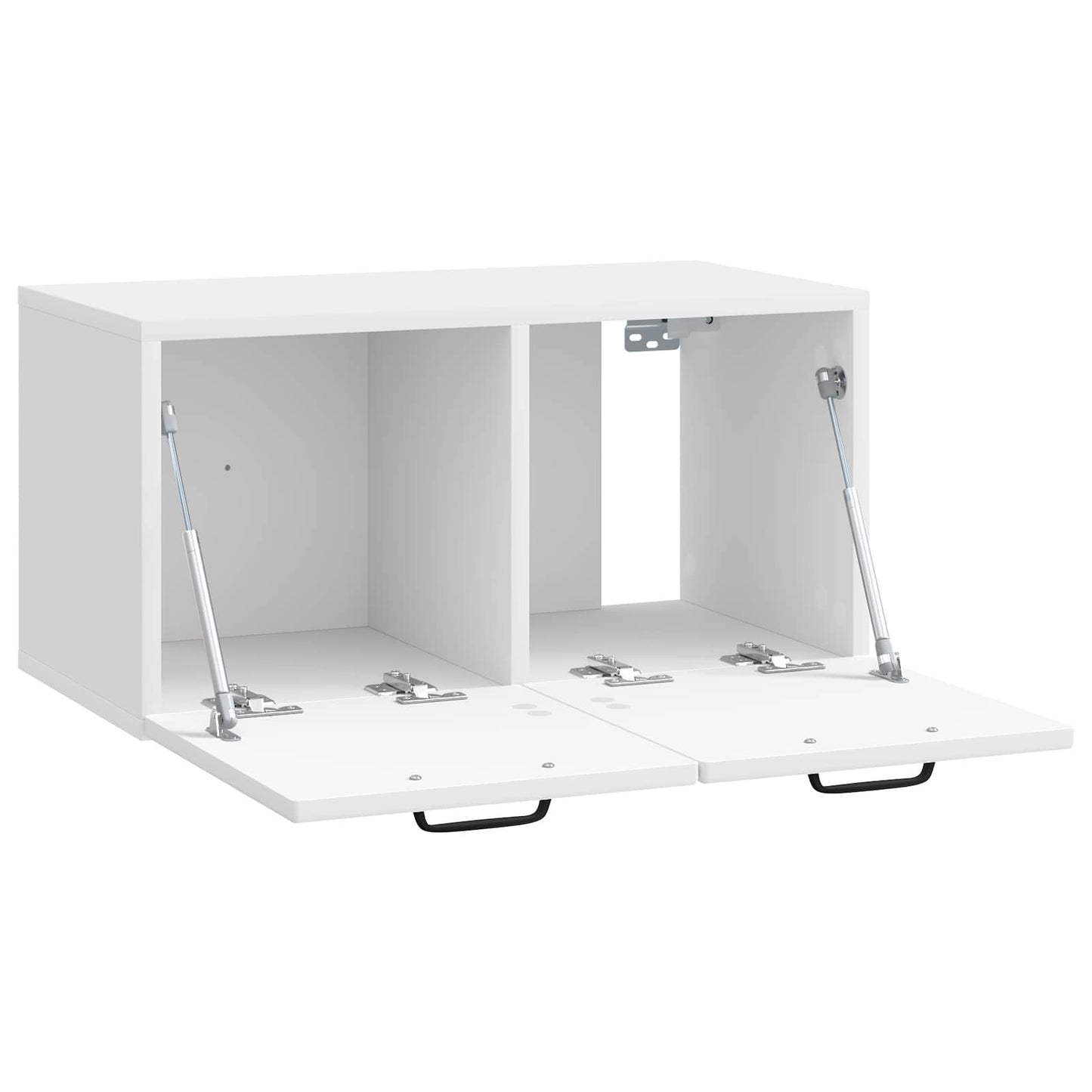 Fali TV szekrény Magasfényű Fehér 59,5 x 31 x 30 cm Szerelt Fa