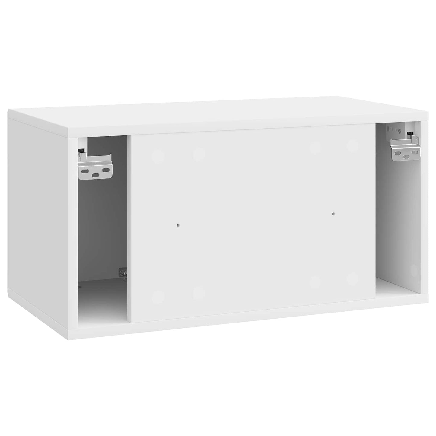 Fali TV szekrény Magasfényű Fehér 59,5 x 31 x 30 cm Szerelt Fa