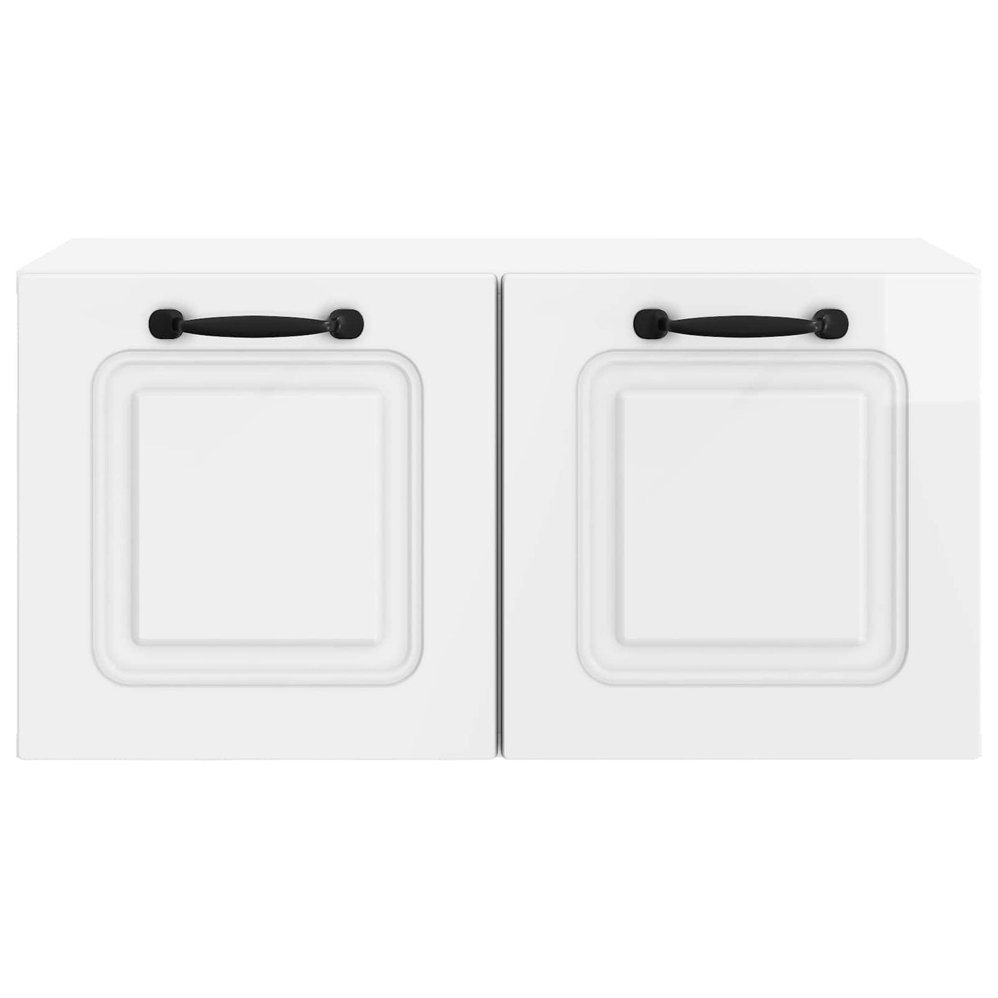 Fali TV szekrény Magasfényű Fehér 59,5 x 31 x 30 cm Szerelt Fa