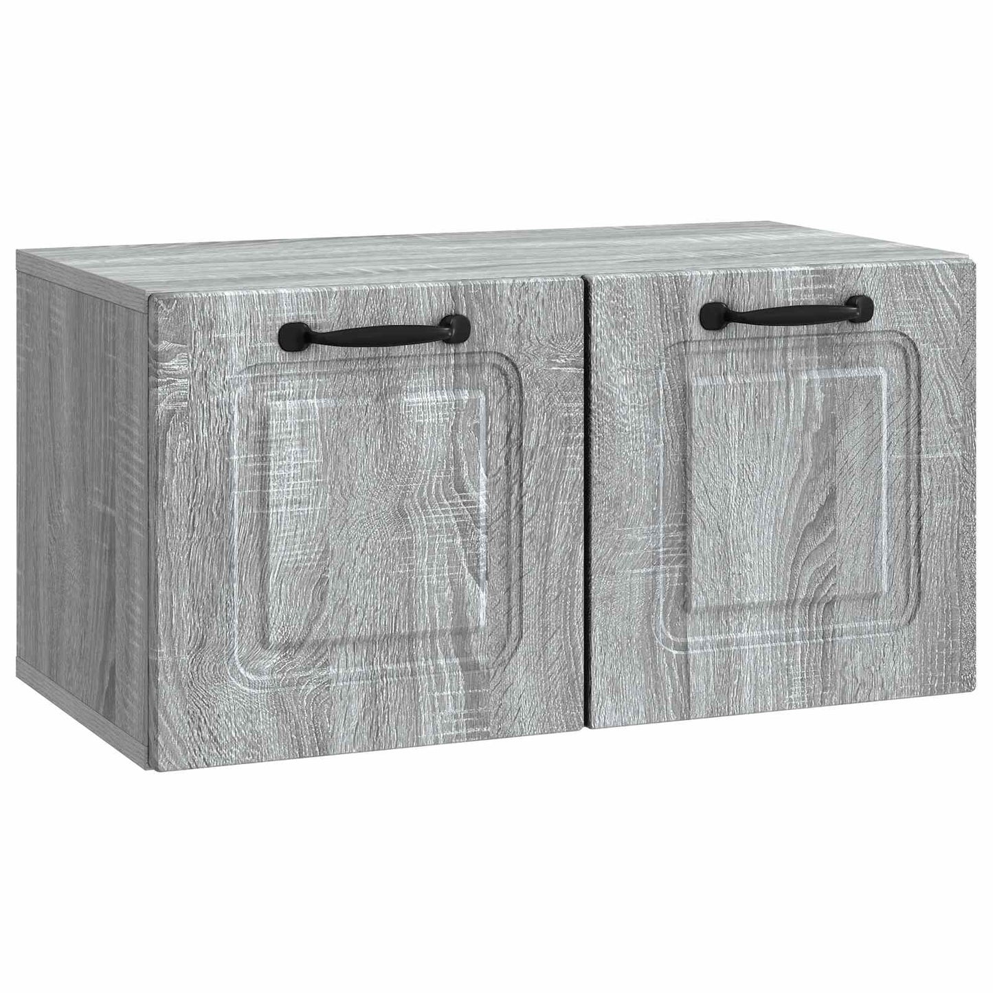 Fali TV szekrény Szürke Sonoma 59,5 x 31 x 30 cm Szerelt Fa