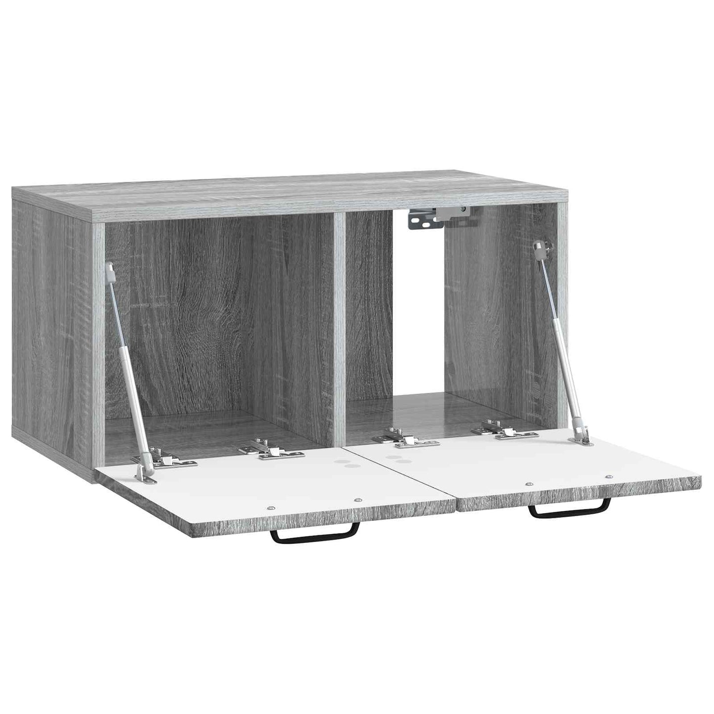Fali TV szekrény Szürke Sonoma 59,5 x 31 x 30 cm Szerelt Fa