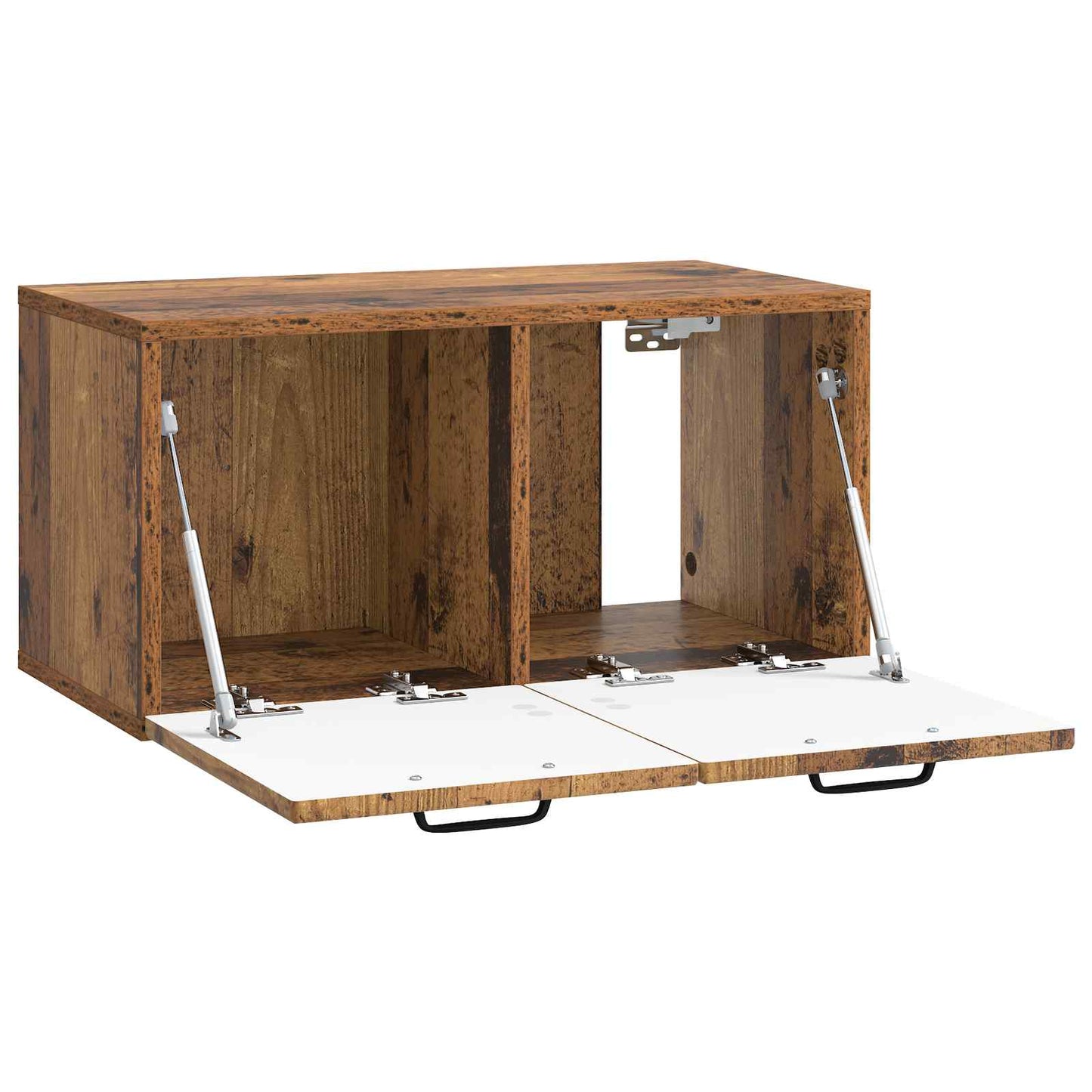 Fali TV szekrény Antik Fa 59,5 x 31 x 30 cm Szerelt Fa