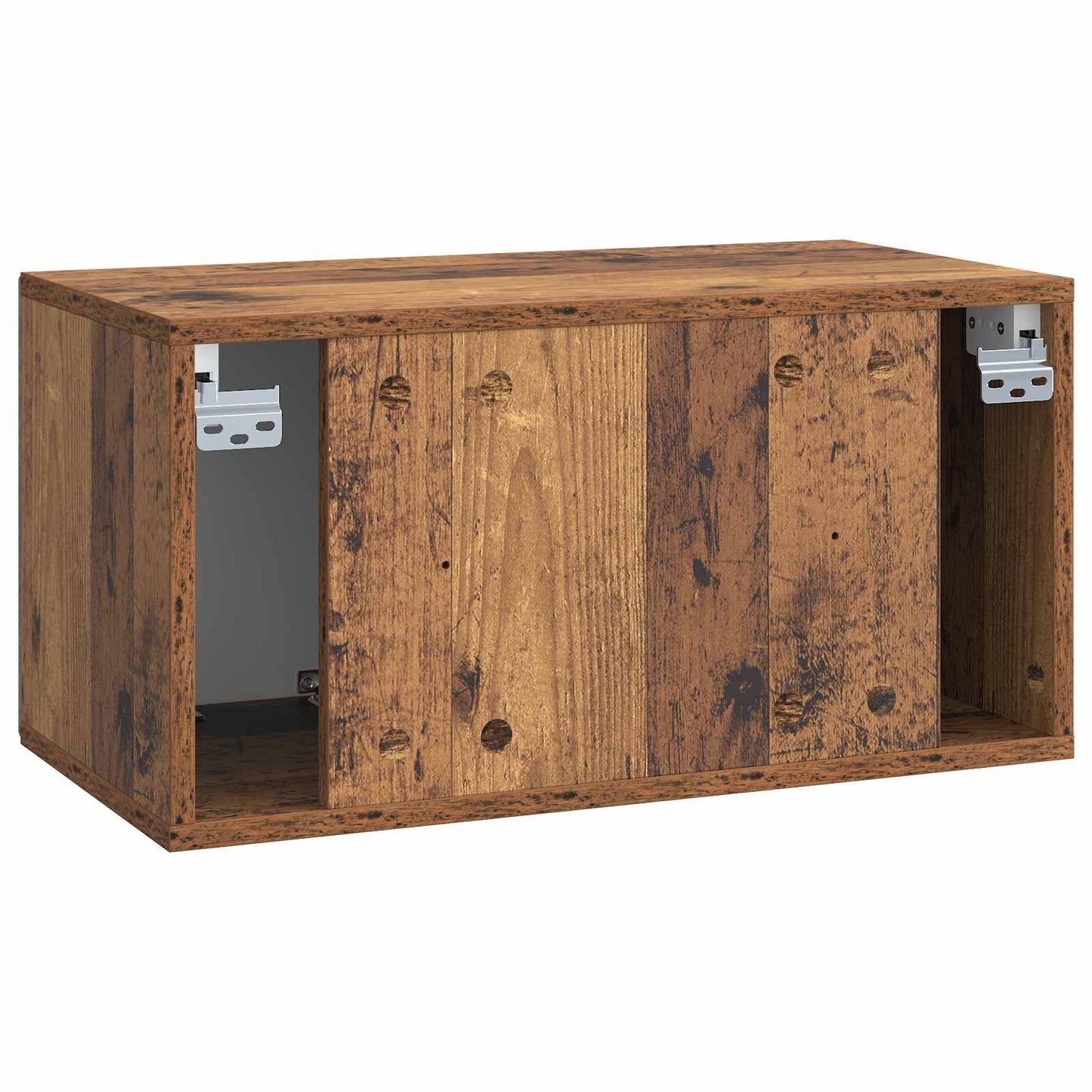 Fali TV szekrény Antik Fa 59,5 x 31 x 30 cm Szerelt Fa