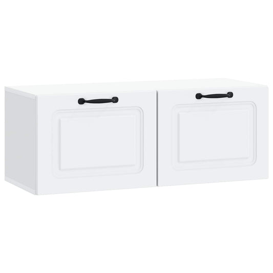 Fali TV szekrény Fehér 78,5 x 31 x 30 cm Szerelt Fa