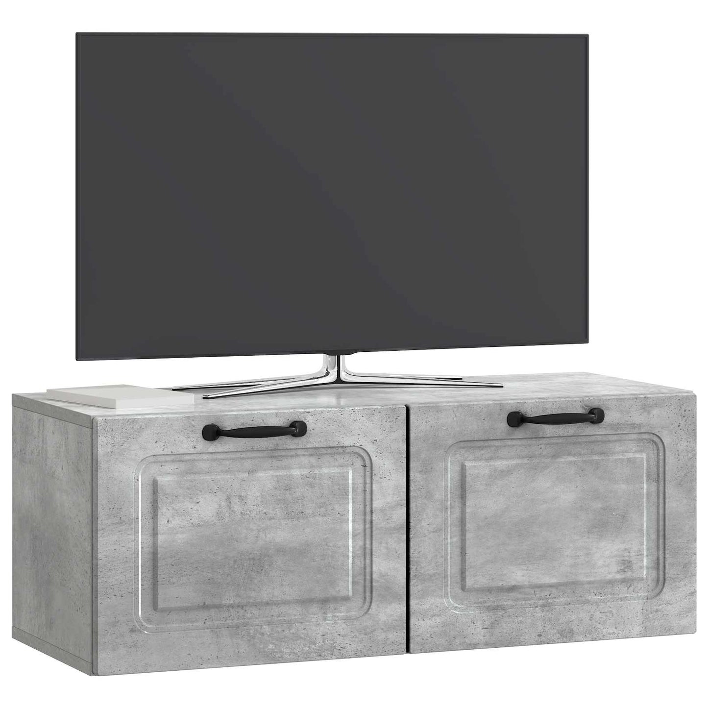 Fali TV szekrény Betonszürke 78,5 x 31 x 30 cm Szerelt Fa