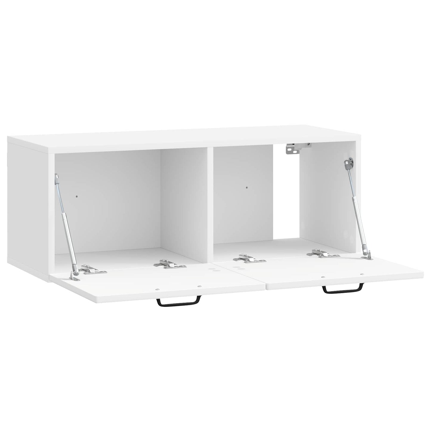 Fali TV szekrény Magasfényű Fehér 78,5 x 31 x 30 cm Szerelt Fa