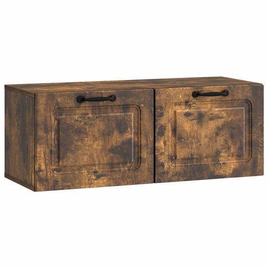 Fali TV szekrény Füstös Tölgy 78,5 x 31 x 30 cm Szerelt Fa