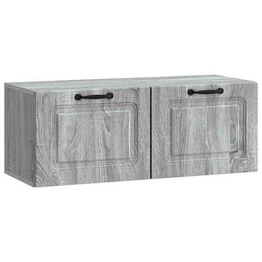 Fali TV szekrény Szürke Sonoma 78,5 x 31 x 30 cm Szerelt Fa