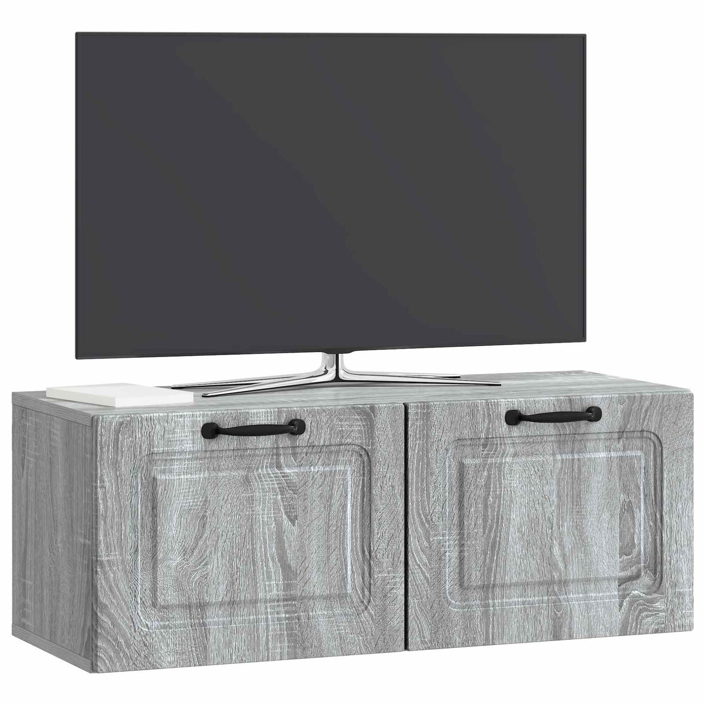 Fali TV szekrény Szürke Sonoma 78,5 x 31 x 30 cm Szerelt Fa