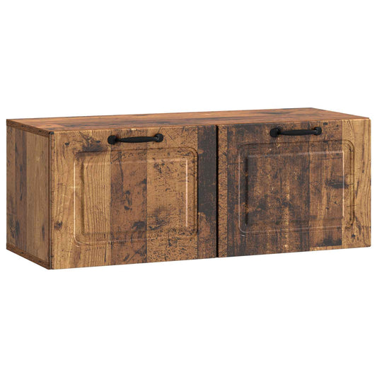 Fali TV szekrény Antik Fa 78,5 x 31 x 30 cm Szerelt Fa