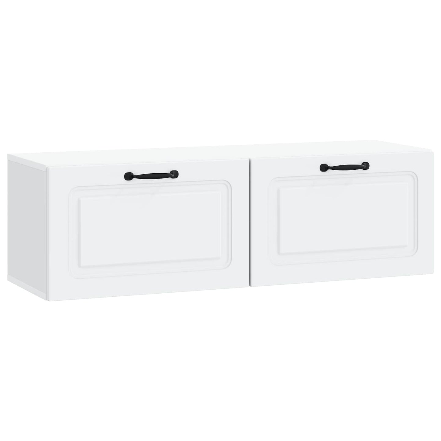 Fali TV szekrény Fehér 98 x 31 x 30 cm Szerelt Fa