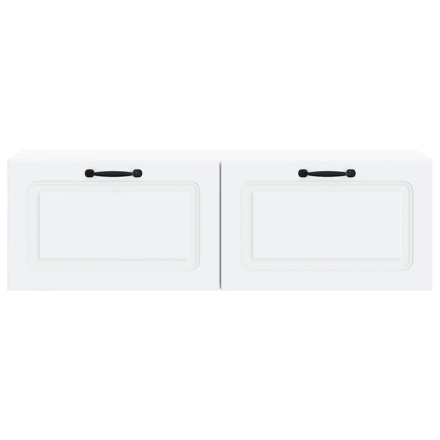 Fali TV szekrény Fehér 98 x 31 x 30 cm Szerelt Fa