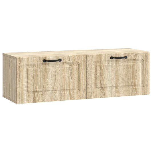 Fali TV szekrény Sonoma Tölgy 98 x 31 x 30 cm Szerelt Fa