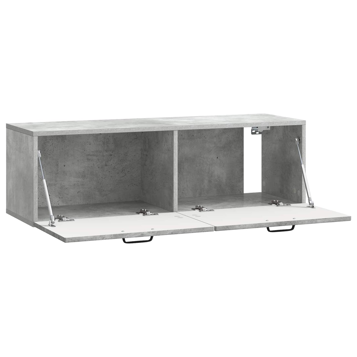Fali TV szekrény Betonszürke 98 x 31 x 30 cm Szerelt Fa