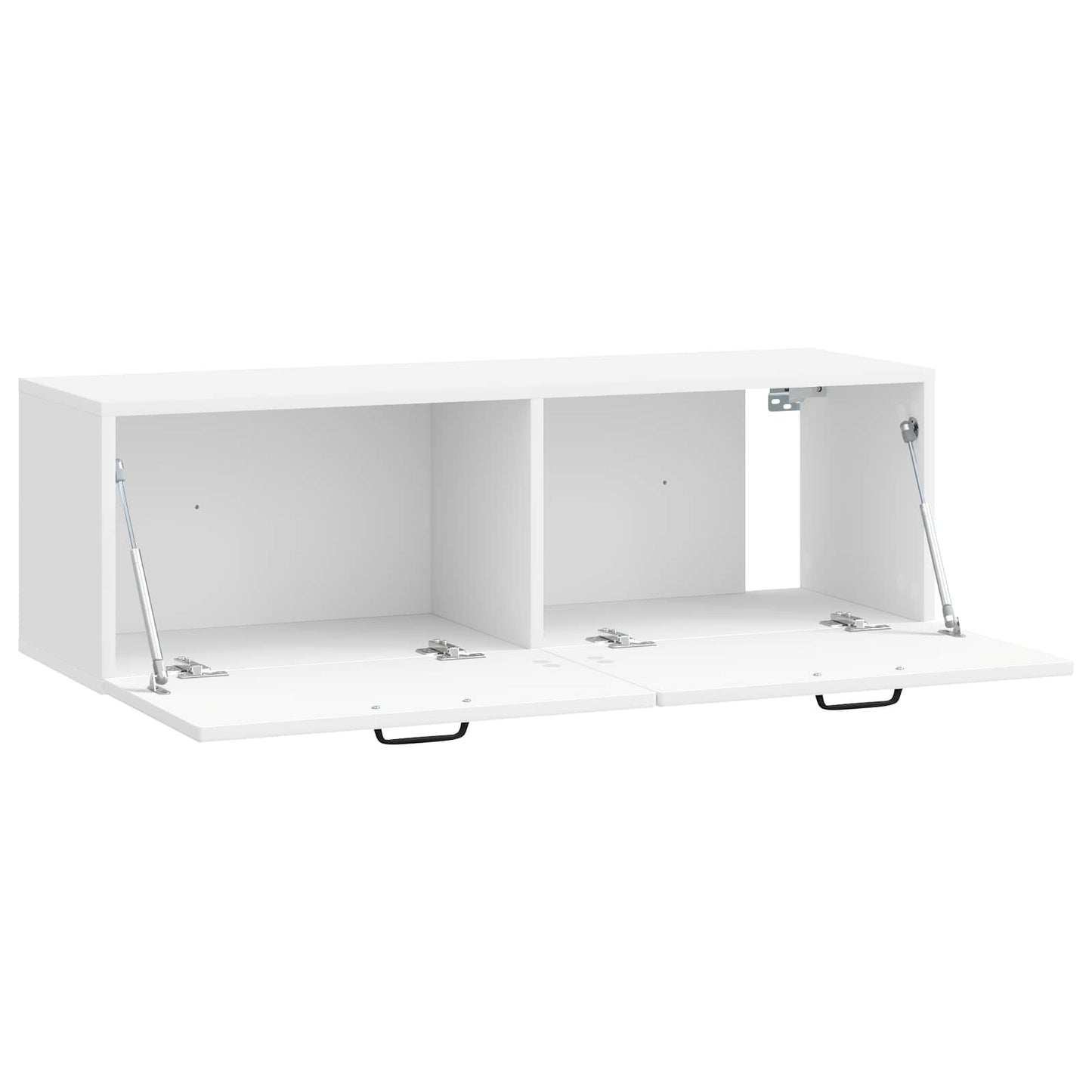 Fali TV szekrény Magasfényű Fehér 98 x 31 x 30 cm Szerelt Fa