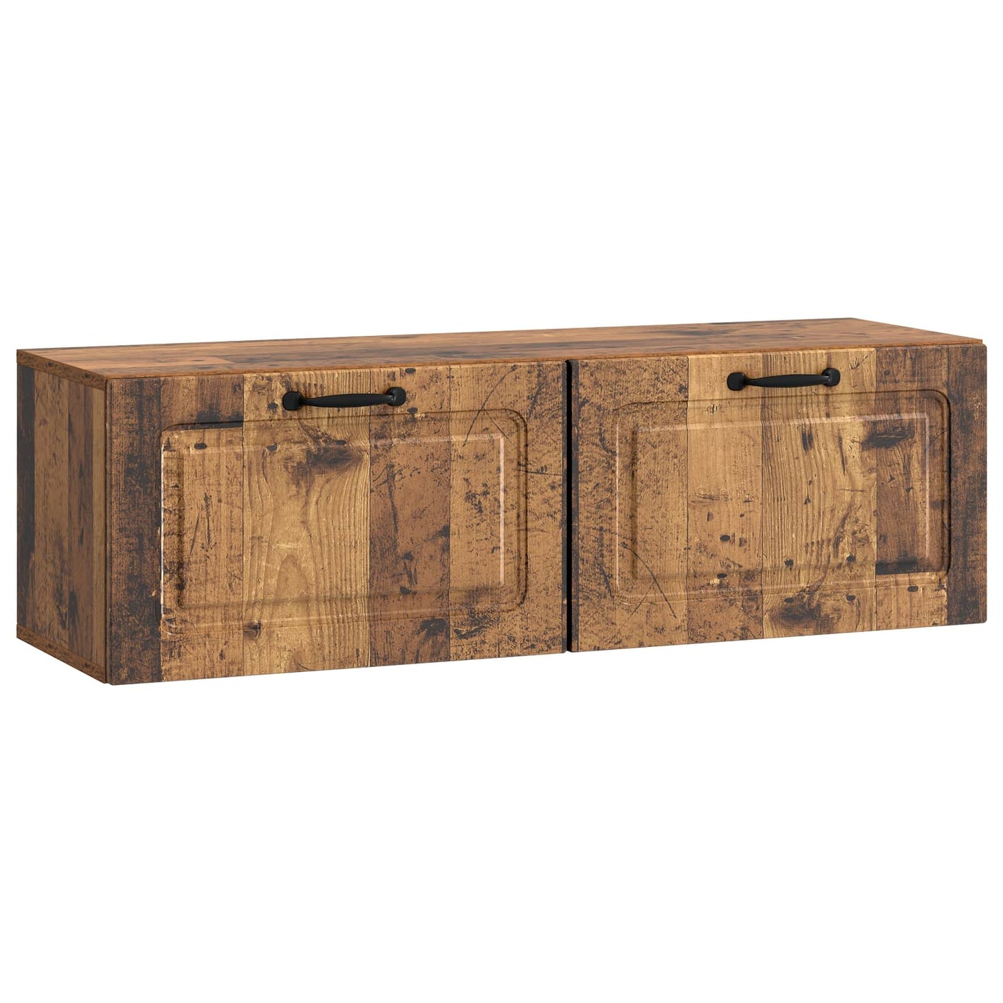 Fali TV szekrény Antik Fa 98 x 31 x 30 cm Szerelt Fa