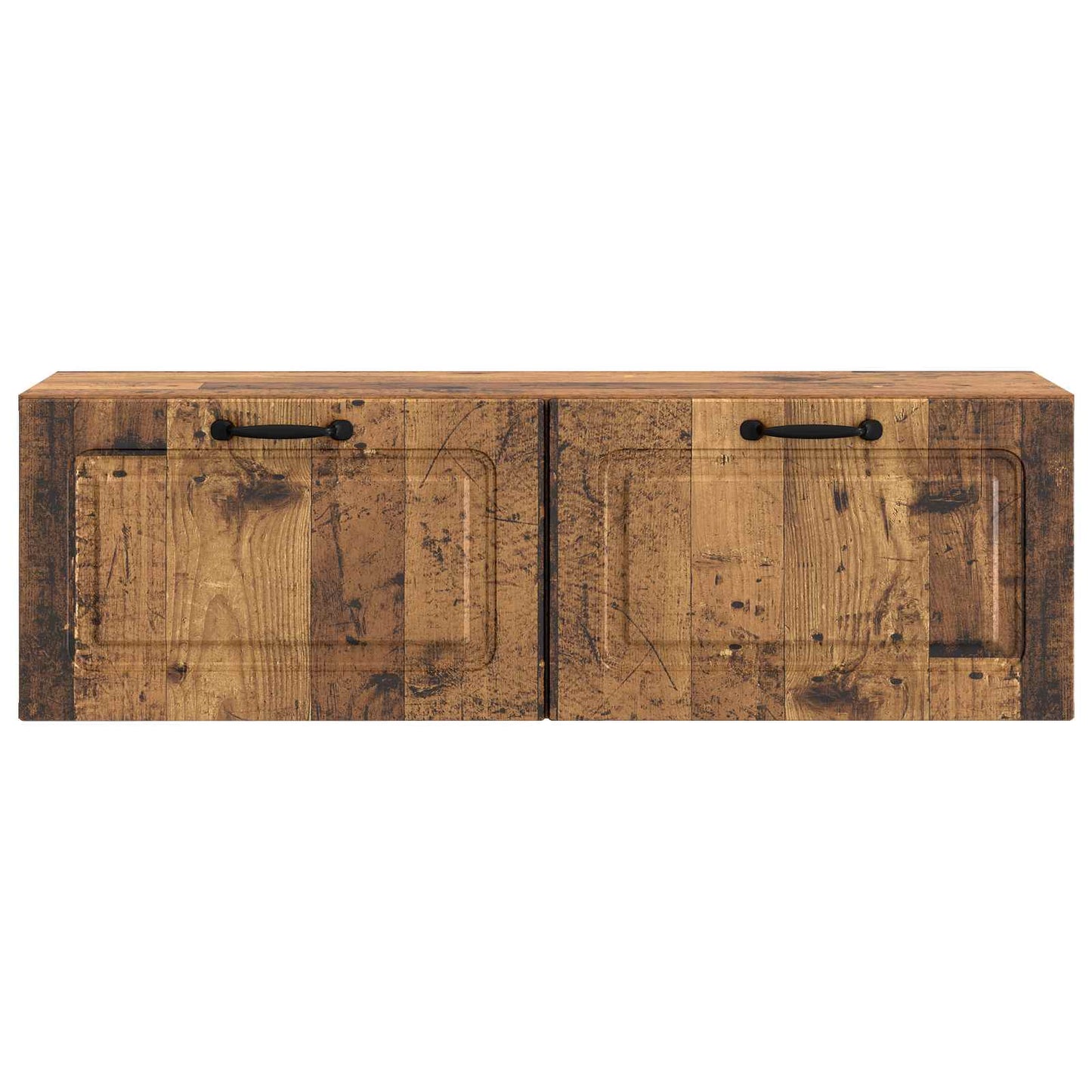 Fali TV szekrény Antik Fa 98 x 31 x 30 cm Szerelt Fa