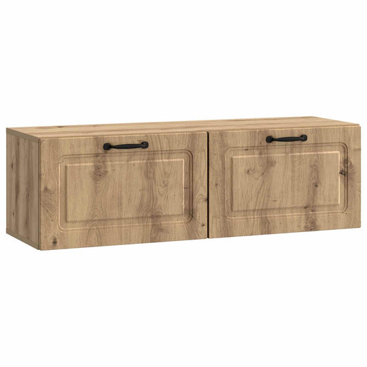 Fali TV szekrény Kézműves Tölgy 98 x 31 x 30 cm Szerelt Fa