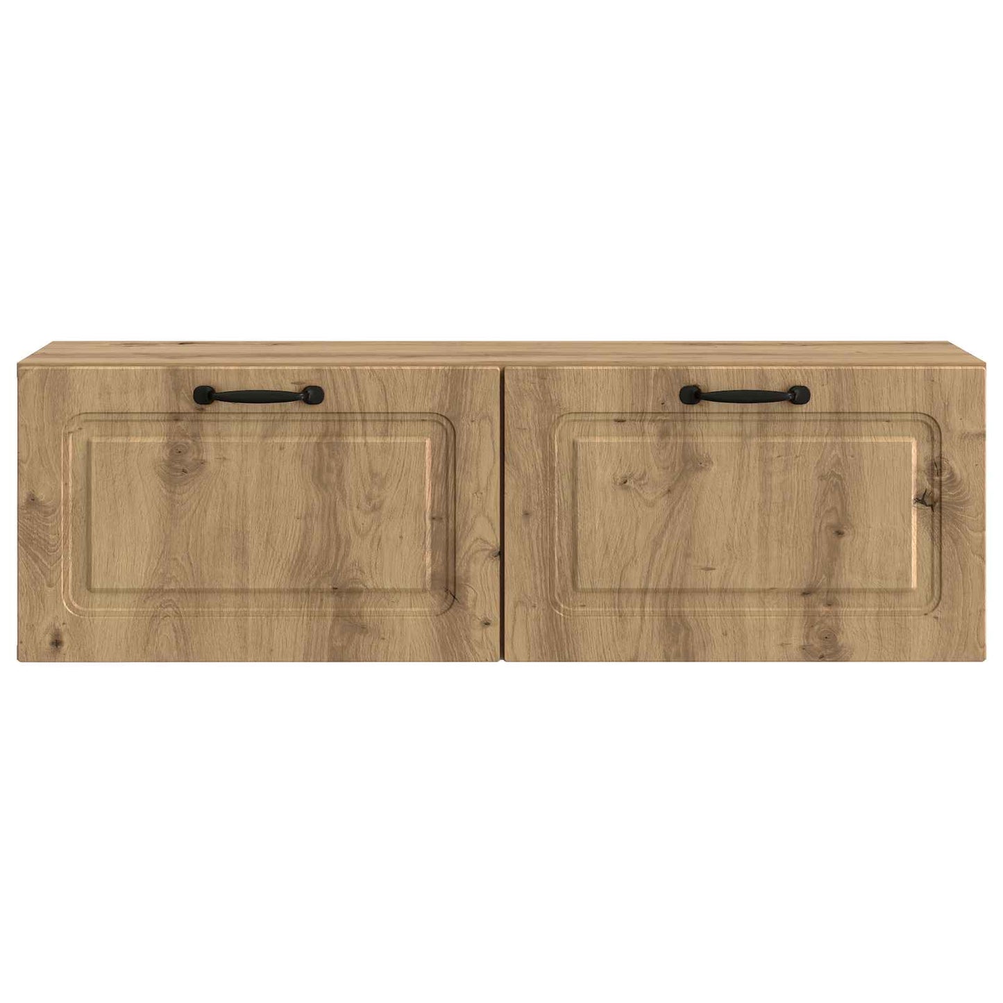 Fali TV szekrény 98 x 31 x 30 cm Kézműves Tölgy Szerelt Fa