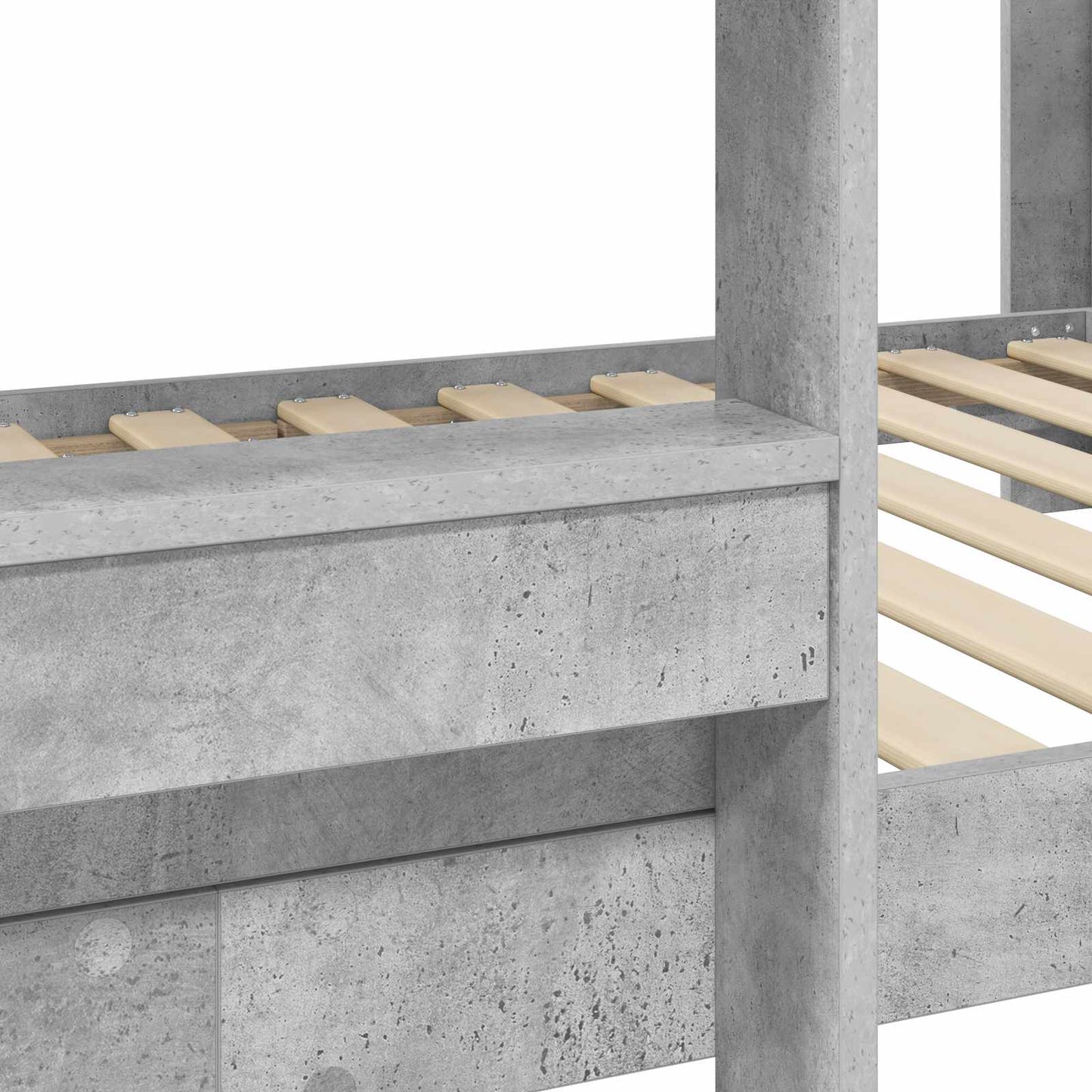 Szükidő ágy Beton Szürke 75 x 190 cm Faanyag