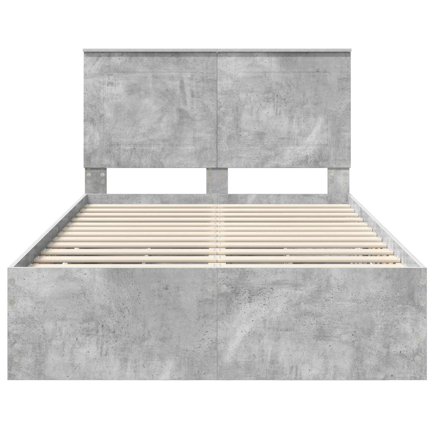 Ágykeret fiókkal tárolóval Beton Szürke 135 x 190 cm Mérnöki Fa