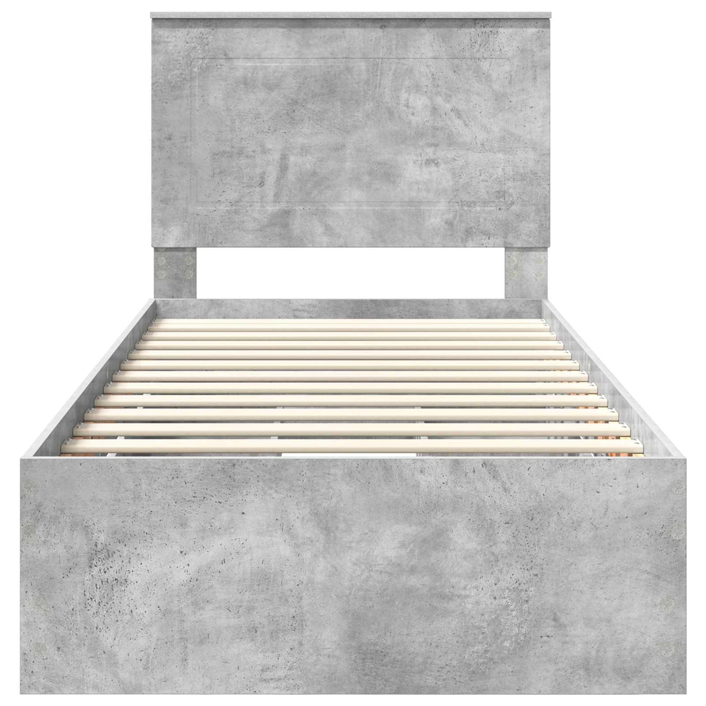 Ágykeret fiókkal tárolóval Beton Szürke 75 x 190 cm Mérnöki Fa