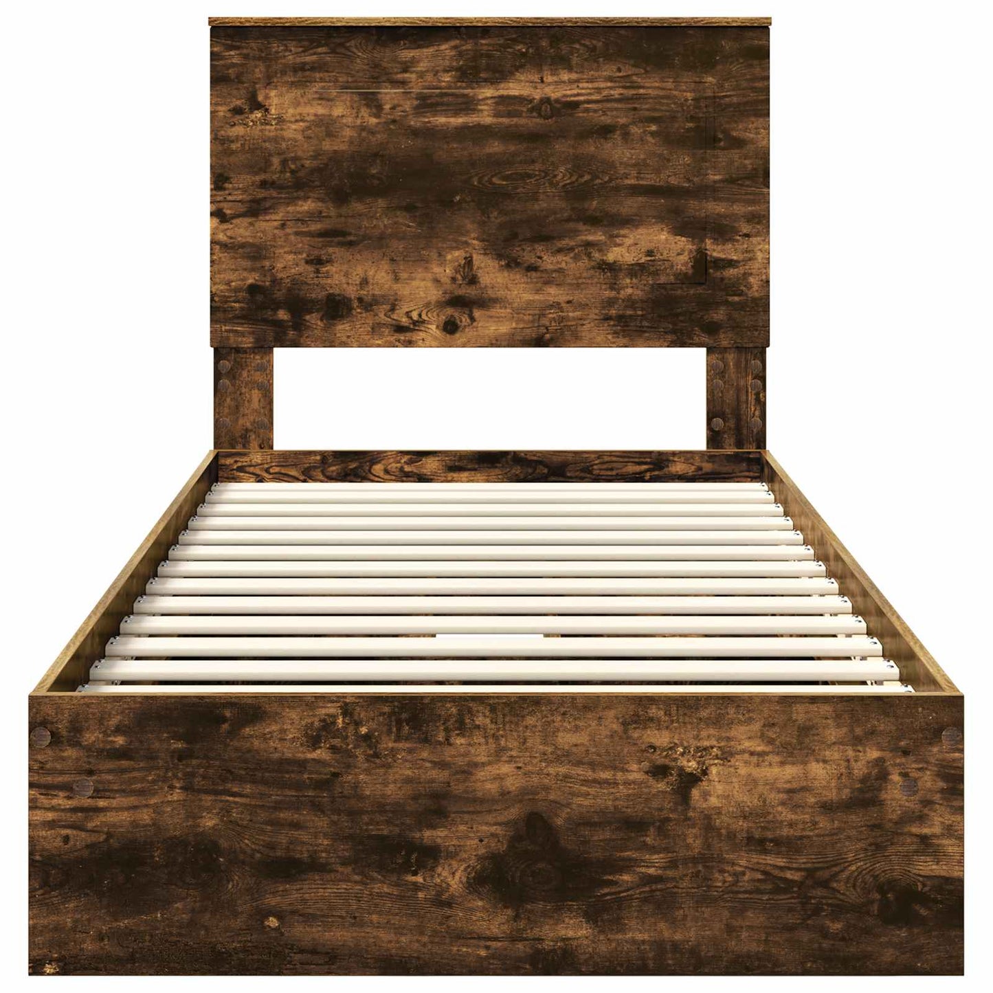 Tárolós Ágy fiókkal Füstölt tölgy 100 x 200 cm Faanyag