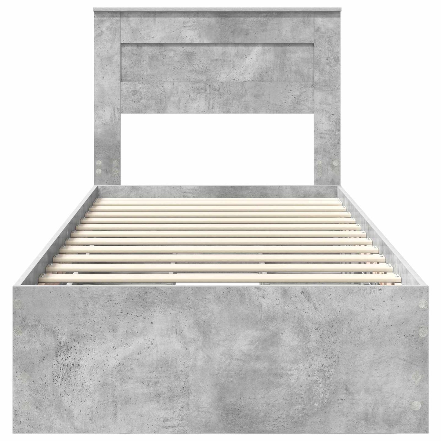 Ágykeret fiókkal tárolóval Beton Szürke 75 x 190 cm Mérnöki Fa