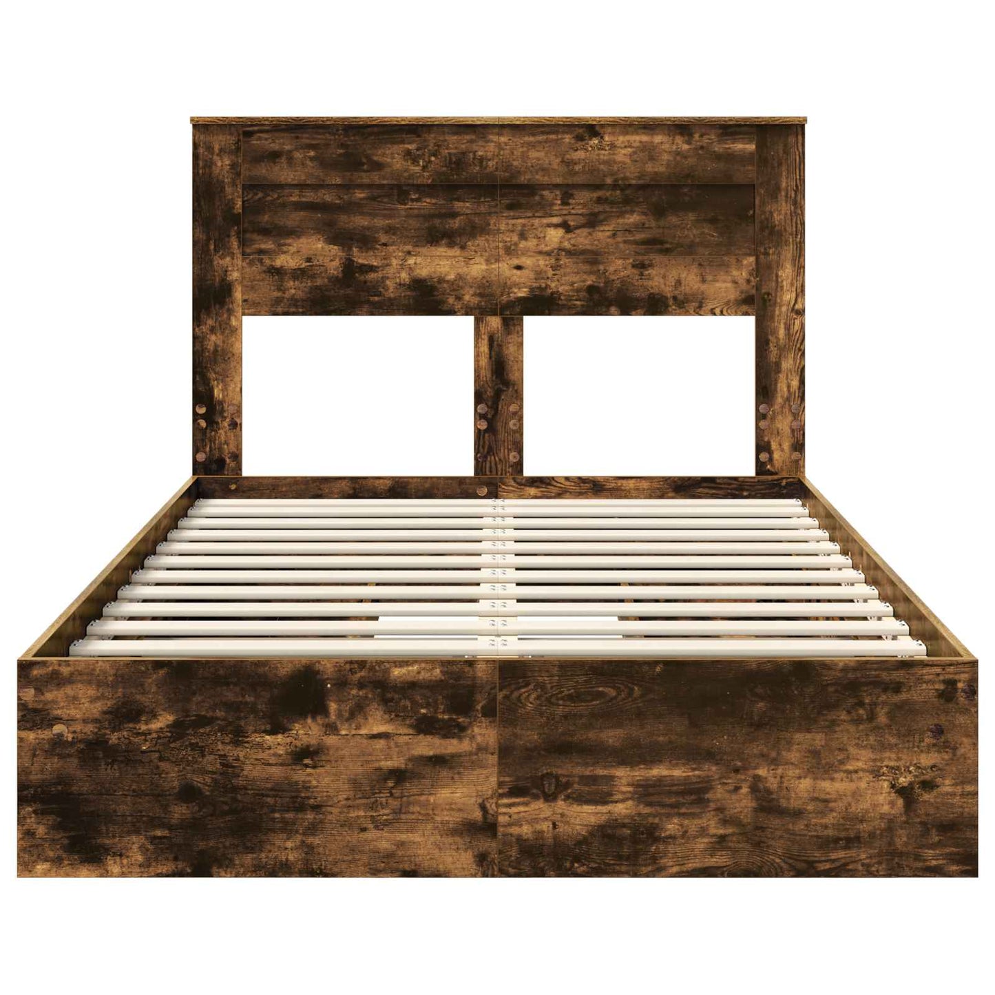 Tárolós Ágy fiókkal Füstölt tölgy 135 x 190 cm Szerelt Fa