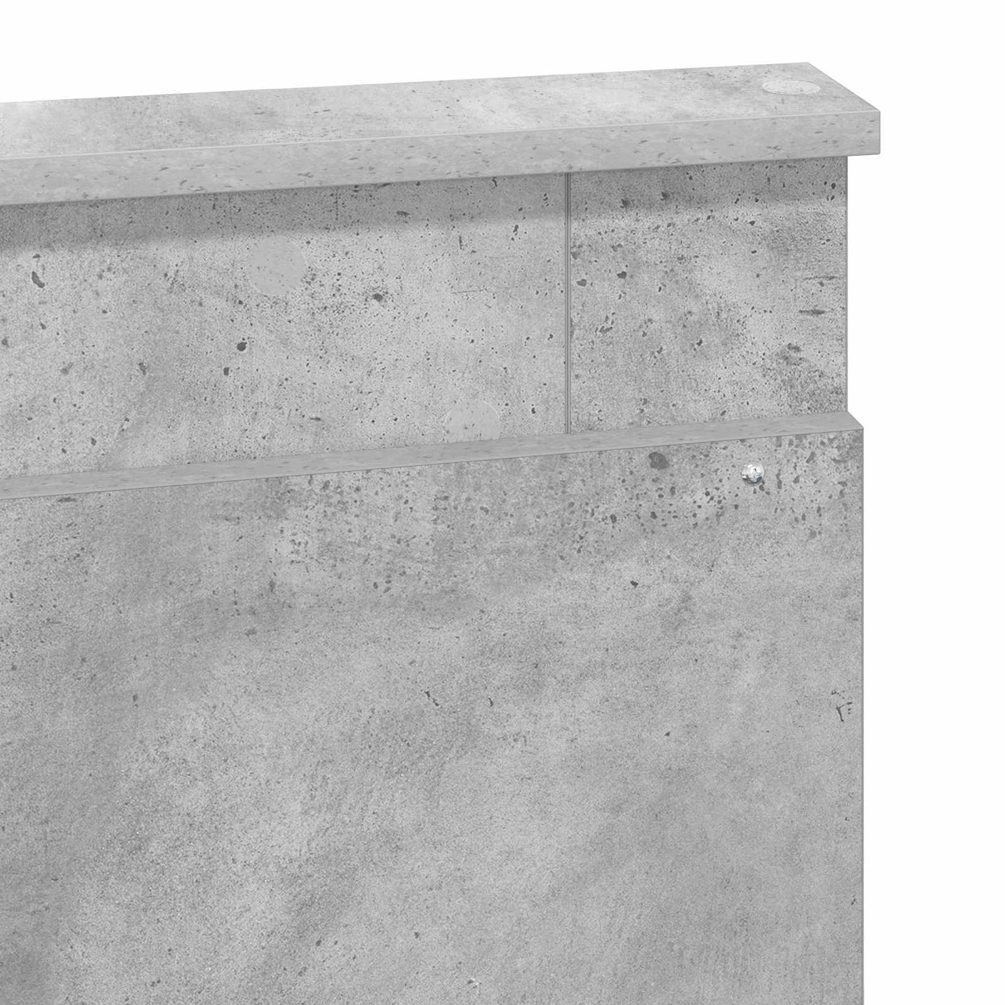 Ágykeret fejtámlával Beton 120 x 190 cm Tömör fenyőfa