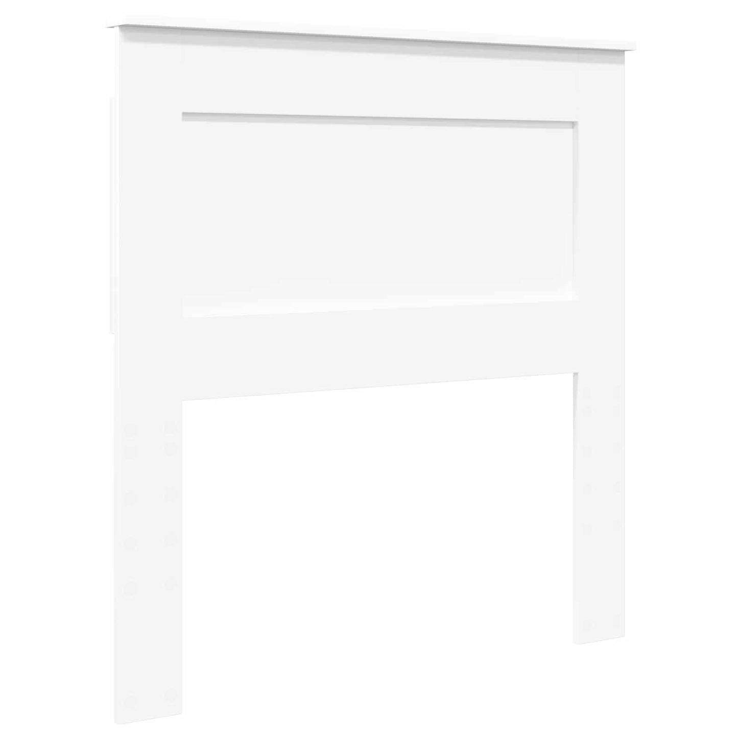 Ágykeret fejtámlával Fehér 75 x 190 cm Tömör fenyőfa
