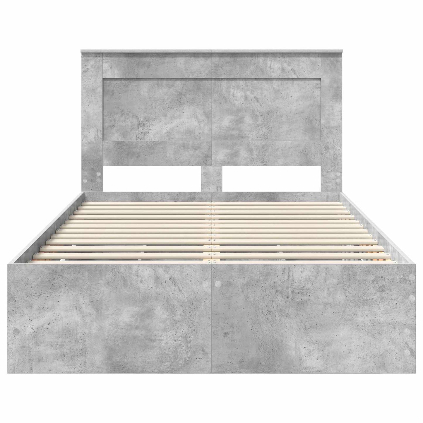 Ágykeret fiókkal tárolóval Beton Szürke 135 x 190 cm Mérnöki Fa