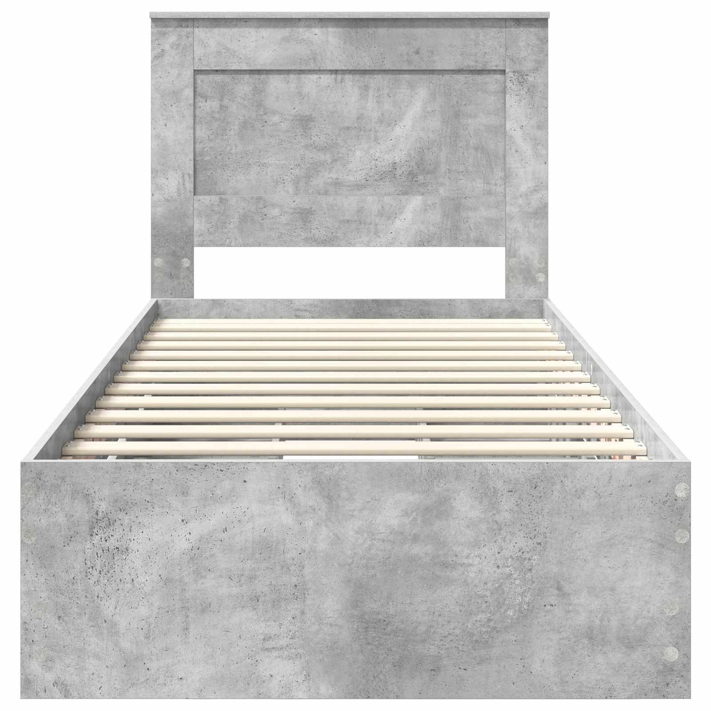 Ágykeret fiókkal tárolóval Beton Szürke 75 x 190 cm Mérnöki Fa
