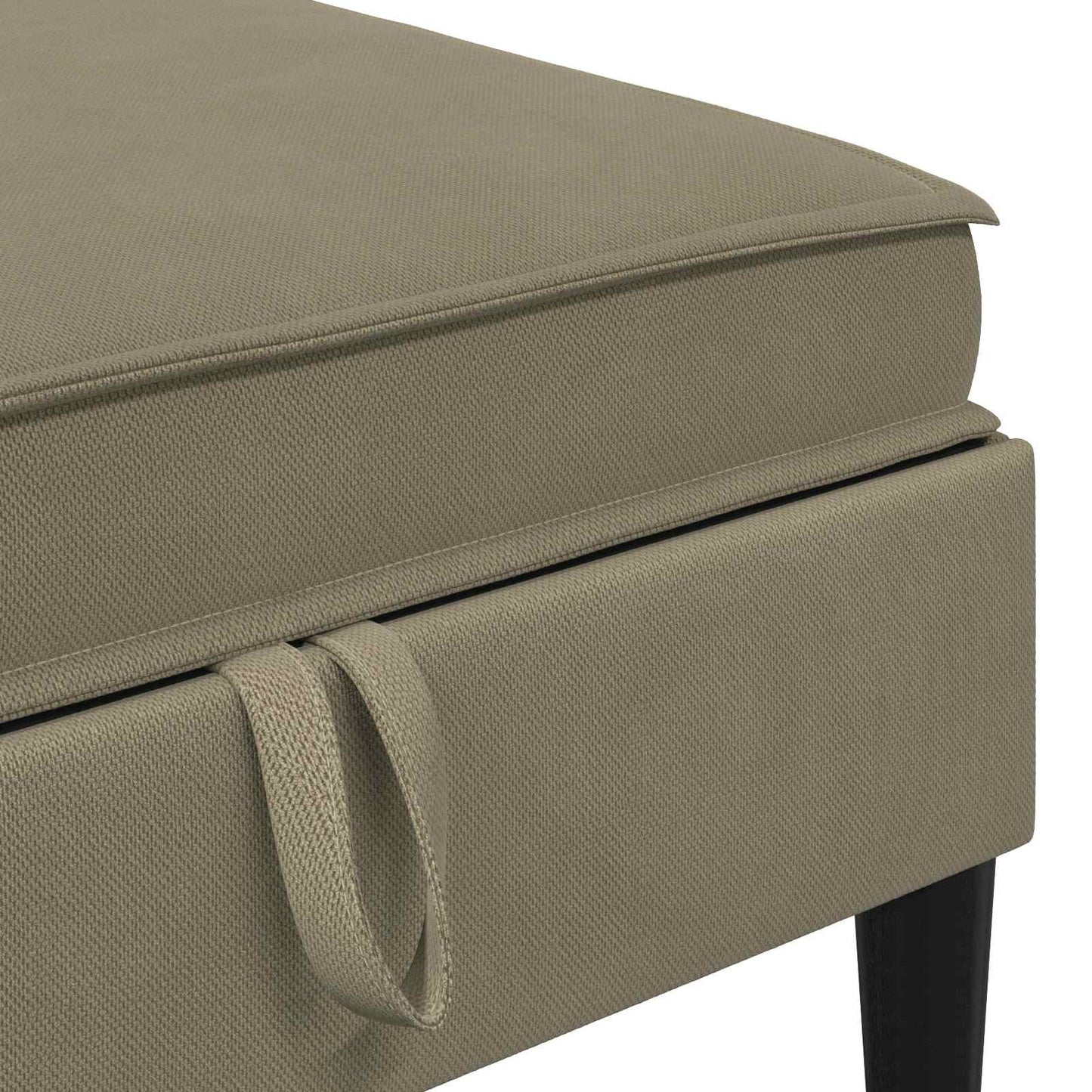 Nappali bútor szett 5 pcs Khaki Szövet